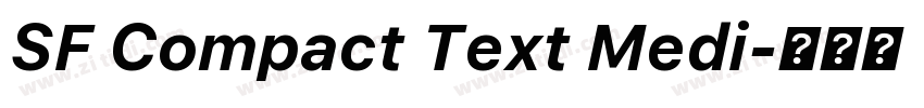 SF Compact Text Medi字体转换